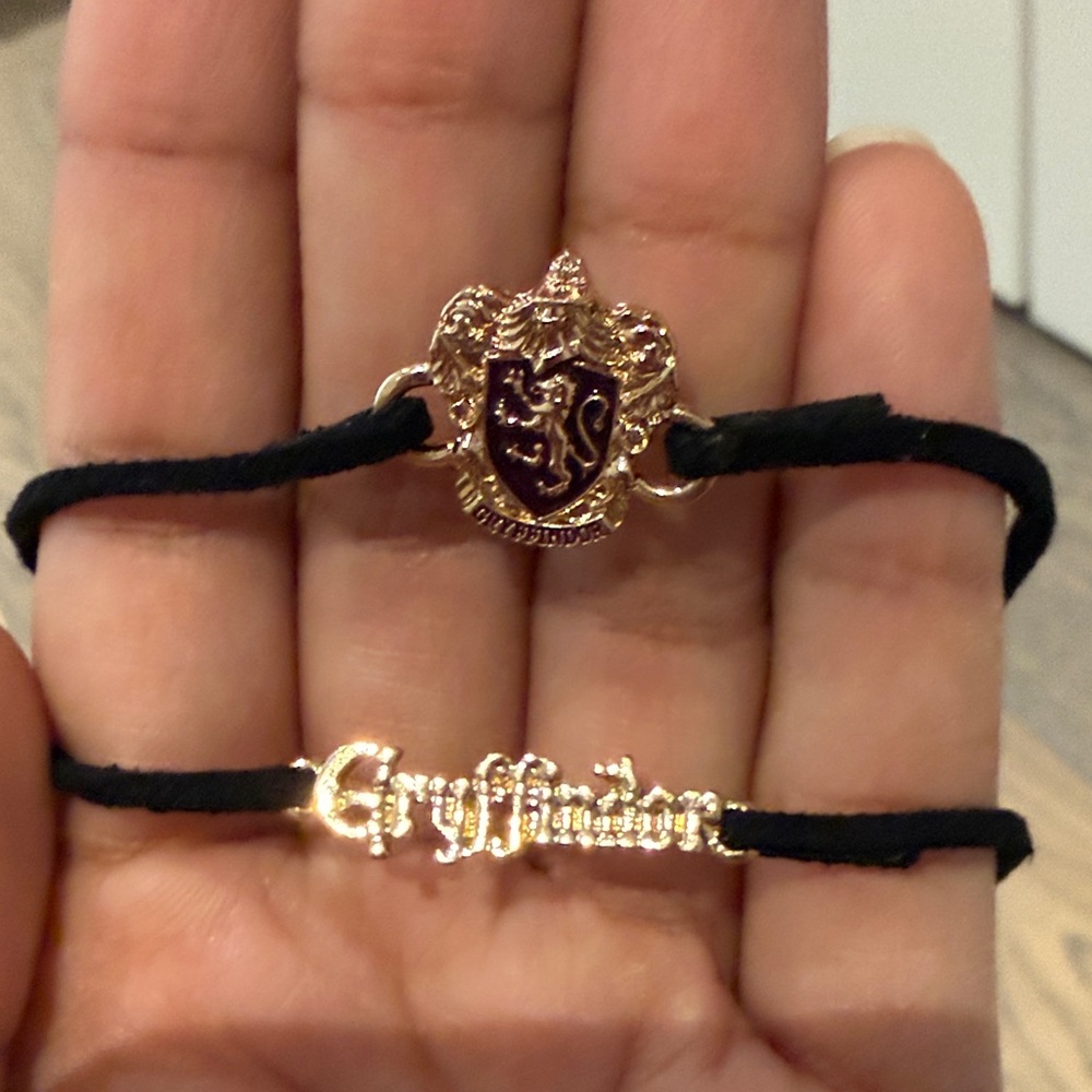 Gryffindor Gold and Black Bracelet Set